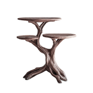 Farmhouse Solid Wood End Table Rustic Charm