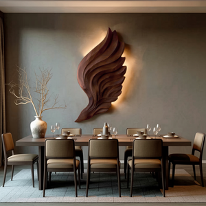 Contemporary Wooden Wing Wall Art For Modern Wall Decor