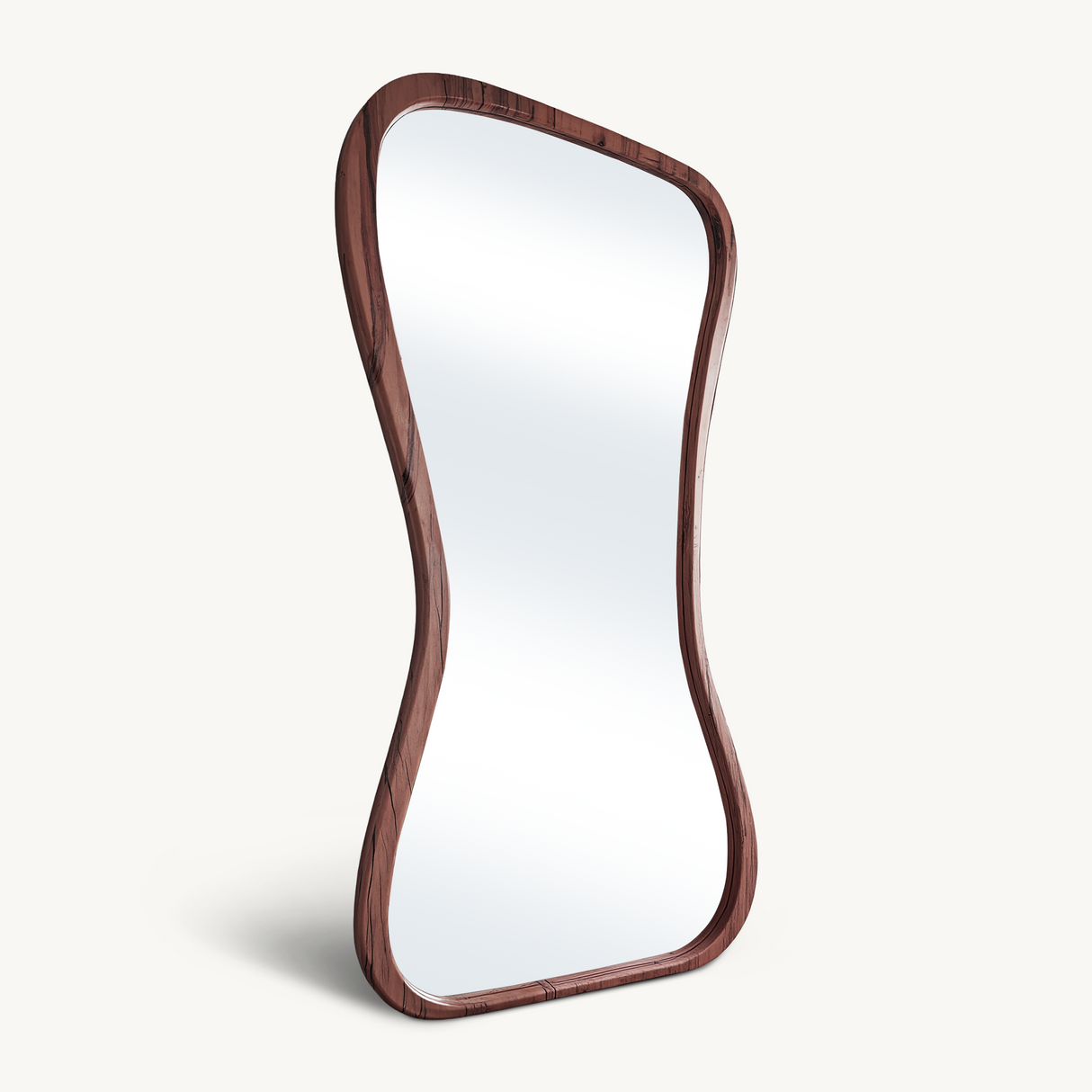 Contemporary Full Length Mirror With Organic Edge For Living Room And Dressing Area