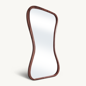 Contemporary Full Length Mirror With Organic Edge For Living Room And Dressing Area