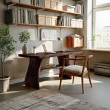 Farmhouse Live Edge Desk For Creative Studio And Office