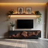 Farmhouse TV Console Table For Entryway Decor