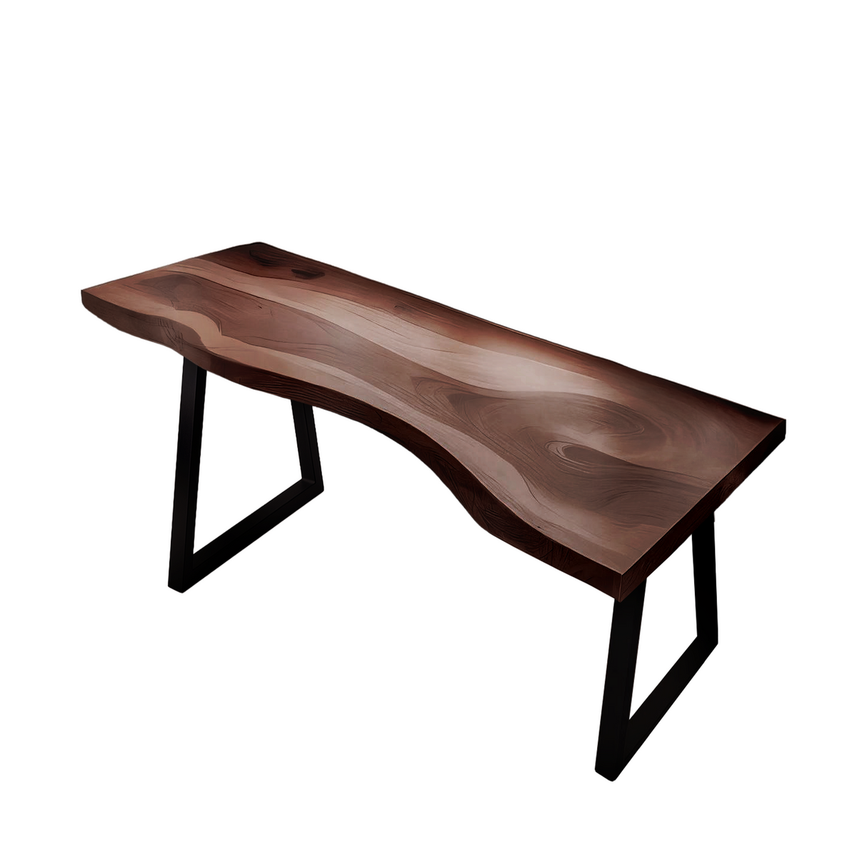Modern Live Edge Desk For Minimalist Home Office Placement