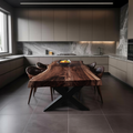 Kitchen Decor Handcrafted Live Edge Dining Table Premium