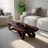 Modern Solid Wood Live Edge Coffee Table For Living Room