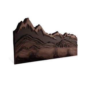 Mountain Headboard Carved For Queen And King Bed In Rustic Bedroom