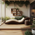 Mid Century Wooden Daybed For Patio Furniture Outdoor Design