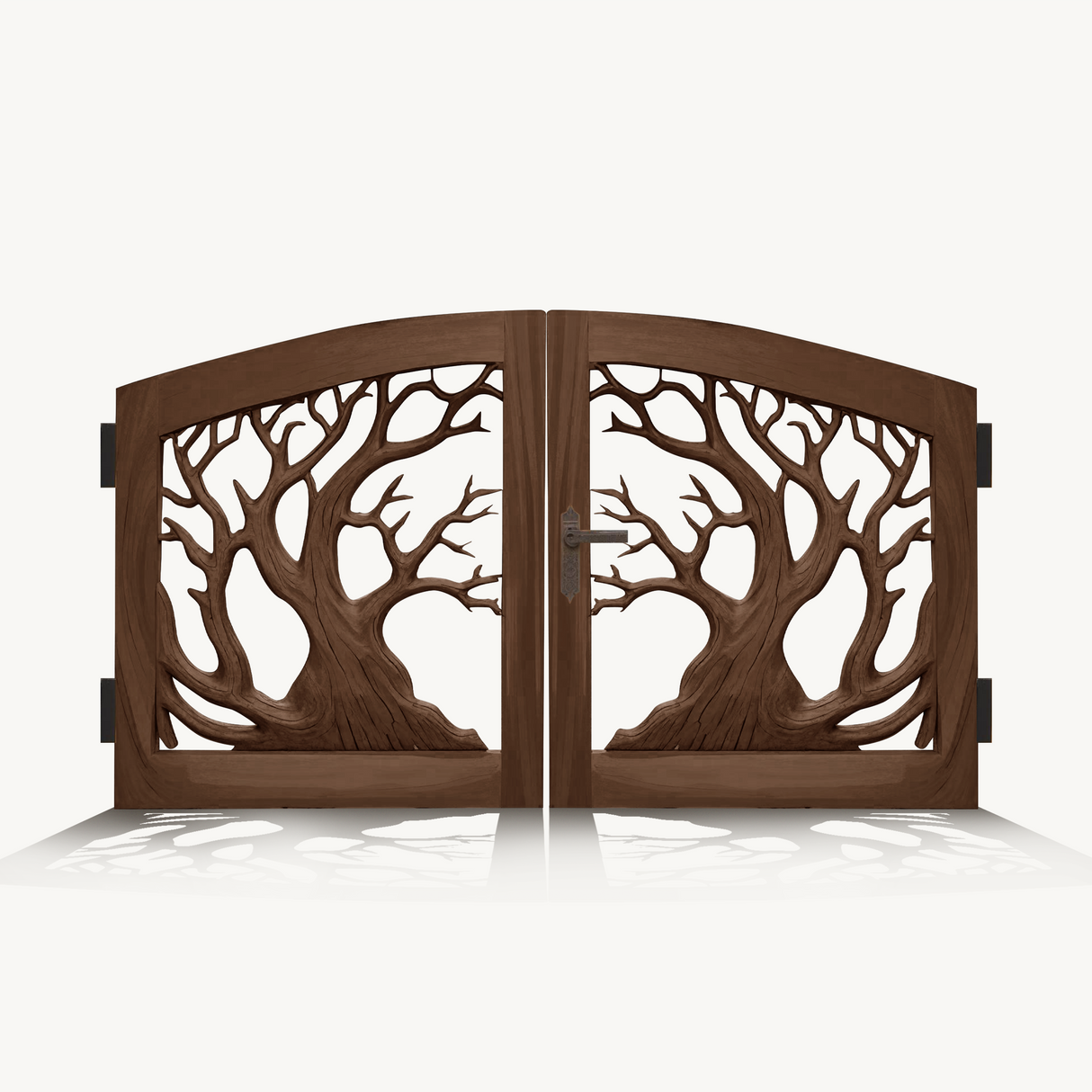 Rustic Tree Branch Gate Design For Garden Entrance