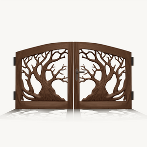Rustic Tree Branch Gate Design For Garden Entrance