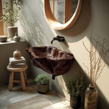 Farmhouse Solid Wood Wash Basin For Cozy Bedroom Furniture Design