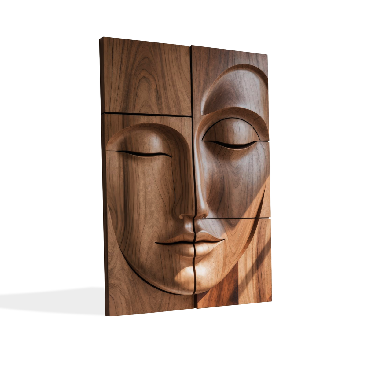 Modern Buddha Face Wall Art Living Room Entryway