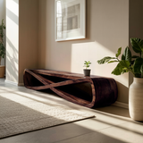 Infinity Sculpture Bench For Entryway Or Hallway