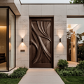 Artistic Carved Door Design For Hallway And Entrance