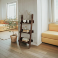 Rustic Ladder Shelf With Tiered Display For Bedroom And Living Room