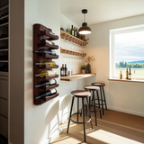 Modern Wall Wine Rack For Minimal Home Decor