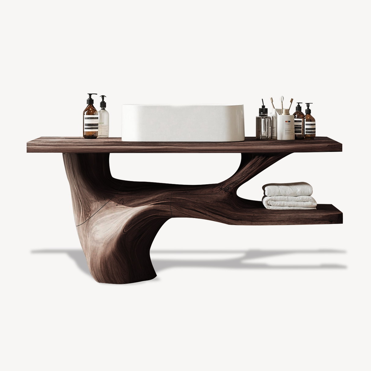 Handcrafted Solid Wood Vanity For Natural Interiors