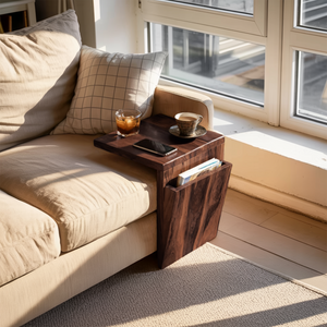 Handcrafted Live Edge Armrest For Unique Sofa Style