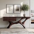 Rustic Live Edge Entryway Table For Bedroom Cozy And Warm Accent