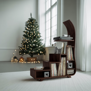 Mid Century Record Stand For Furniture Decor Holiday Edition