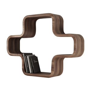 Modern Geometric Wall Mounted Bookshelf For Living Room And Office