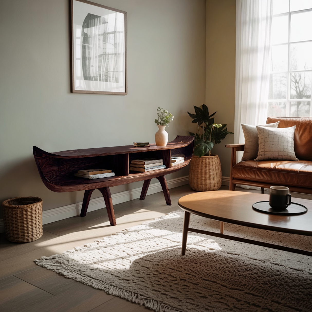 Handcrafted Live Edge Entryway Table For Rustic Home Decor