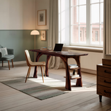 Farmhouse Solid Wood Desk For Bedroom Or Creative Workspace