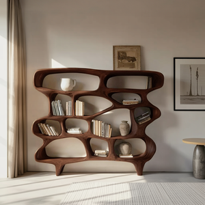 Organic Sculptural Bookshelf For Living Room Or Office Decor