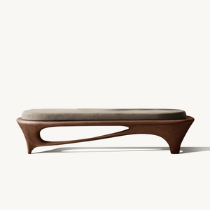 Modern Sculptural Entryway Bench For Living Room