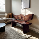Live Edge Wood Entryway Bench For Natural Home Interiors