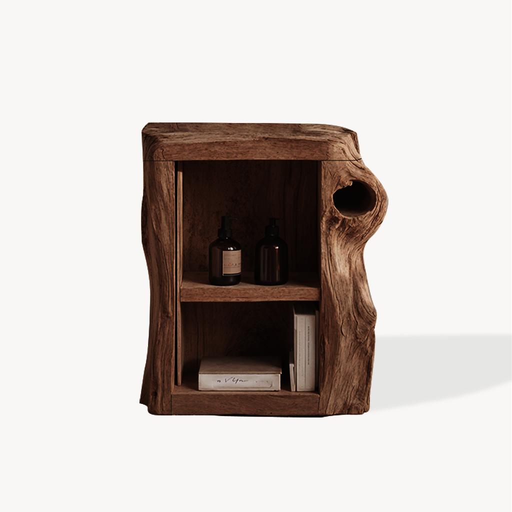 Handcrafted Live Edge Nightstand For Elegant Bedroom