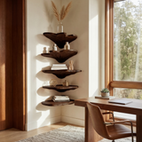 Minimalist Leaf Corner Shelf Bedroom Wall Decor Display