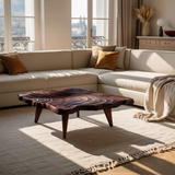 Handcrafted Modern Live Edge Coffee Table For Living Room