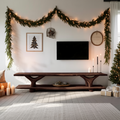 Mid Century Solid Wood TV Console For Christmas Bedroom And Entryway