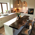 Live Edge Kitchen Island Countertop For Custom Kitchen Remodel Or Renovation