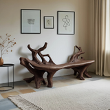 Farmhouse Wooden Bench For Cozy Living Room Accents