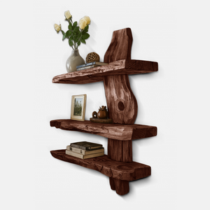 Rustic Wall Shelf For Bedroom Or Reading Corner Display