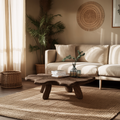 Rustic Low Table For Cozy Living Room