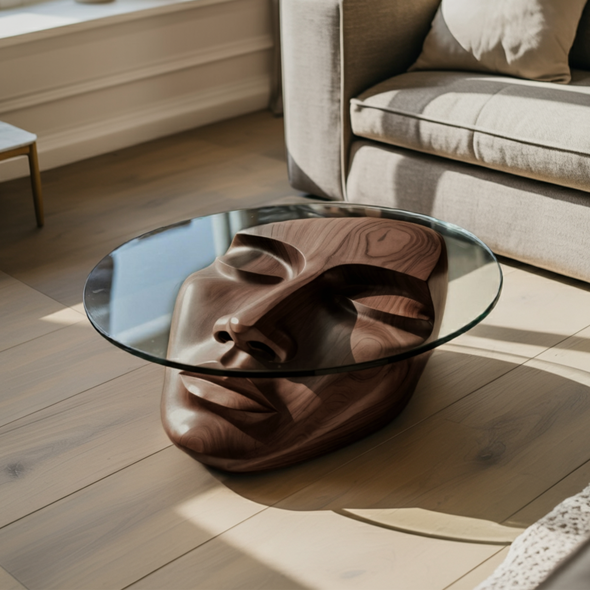 Modern Artistic Face Coffee Table For Contemporary Living Room
