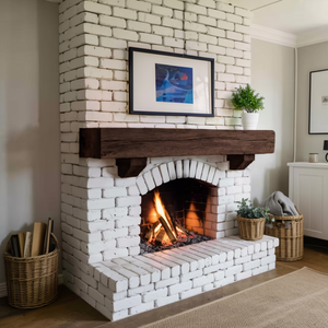 Rustic Fireplace Mantel Beam For Living Room