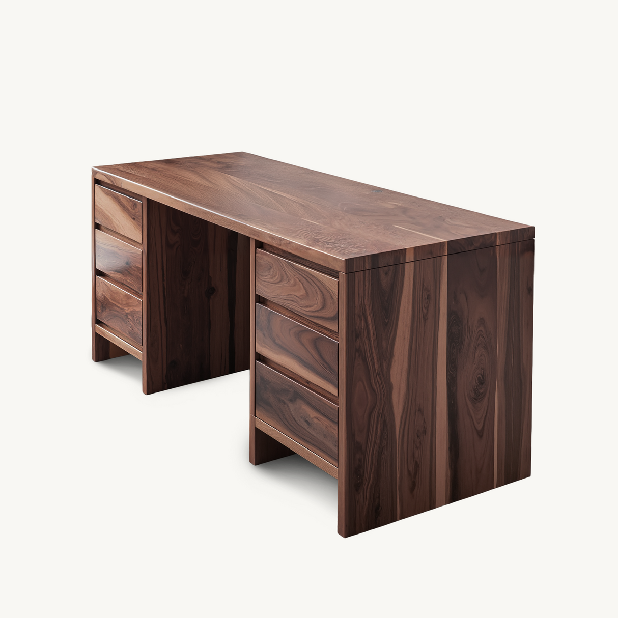 Modern Desk With Drawers Minimalist Office Table For Home Study And Workspace