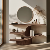 Rustic Live Edge Vanity For Bathroom Design And Storage