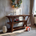 Modern Wooden Live Edge Console Table For Furniture Decor Xmas Collection