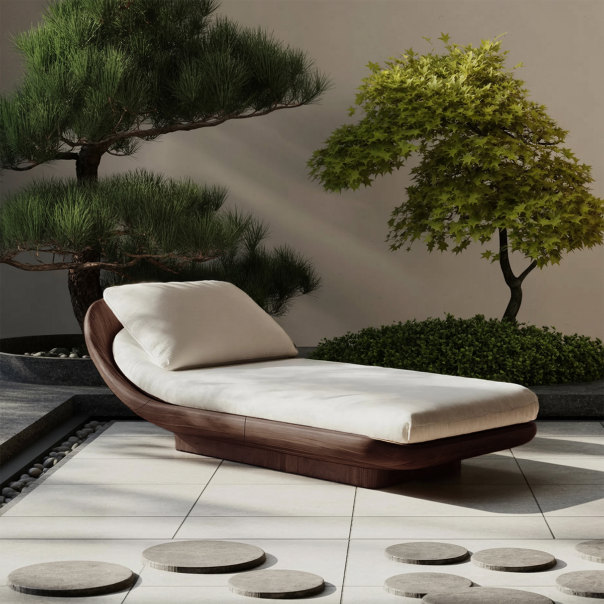 Farmhouse Solid Wood Garden Daybed For Rustic Bedroom Design