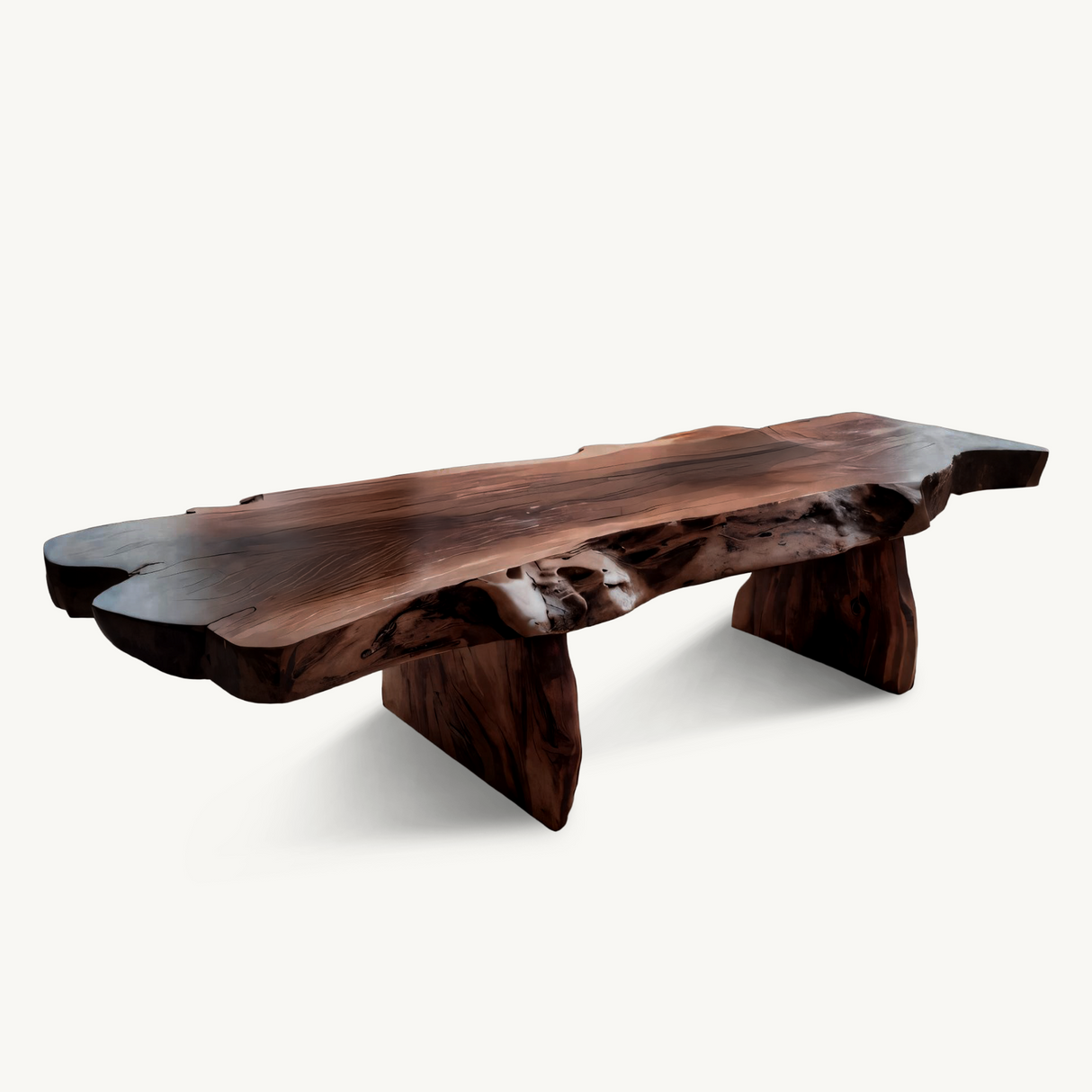Live Edge Coffee Table With Organic Slab For Living Room And Interior