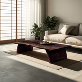 Farmhouse Mid Century Live Edge Coffee Table For Living Room