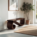 Organic Sculptural Bench For Entryway Or Living Room