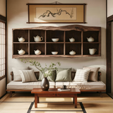 Handcrafted Live Edge Floating Shelf For Living Room Use