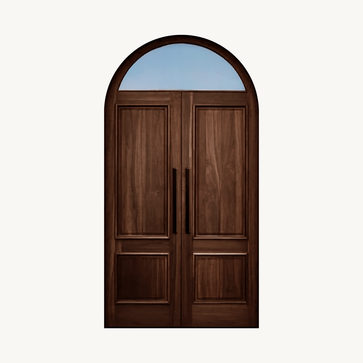 Modern Arched Entry Door For Minimalist Contemporary Home