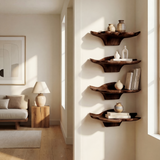Mid Century Leaf Wall Shelf Office Wall Decor Display