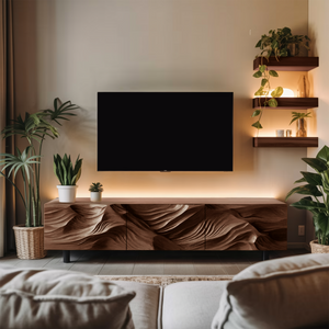 Farmhouse TV Cabinet For Cozy Living Room Decor